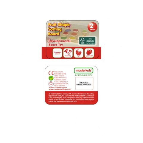  Drewniany Sorter Kształtów Kolorowe Owoce Lumarko!