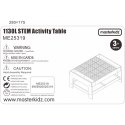 Drewniany Stół Edukacyjny + Akcesoria Stem Wall + 135 Klocków  Lumarko!