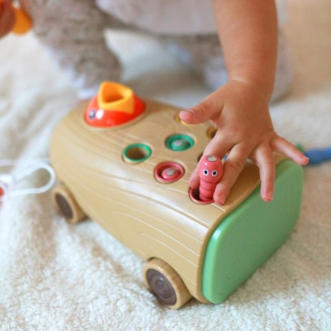 WOOPIE Gra Zręcznościowa Dzięcioł Wbijak Robaków 3w1 Wózek Ciągacz dla Niemowląt Lumarko!