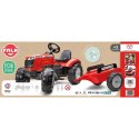 Traktor Massey Ferguson Czerwony Na Pedały Z Przyczepką Od 3 Lat  Lumarko!