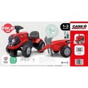 FALK Traktorek Baby Case IH Ride-On Czerwony z Przyczepką + akc. od 12 miesięcy Lumarko!