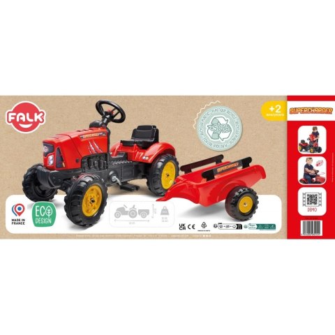  Traktorek Red Supercharger Czerwony Otwierana Maska Od 2 Lat Lumarko!