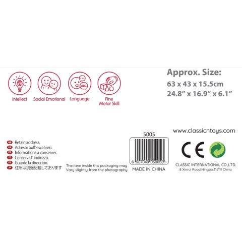 Drewniane Klocki Zbuduj Miasto 120 Elementów Lumarko!