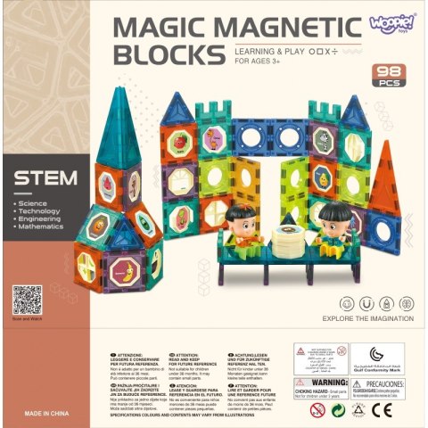 WOOPIE Klocki Magnetyczne Zamek 98 el. Lumarko!