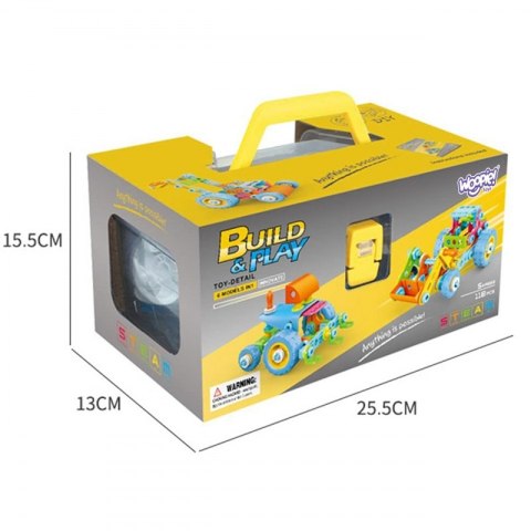 WOOPIE Zestaw Pojazdów Klocki Konstrukcyjny 6w1 STEM  Lumarko!