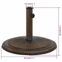 Podstawa pod parasol, brązowa, 45x45x30 cm, żeliwo Lumarko!