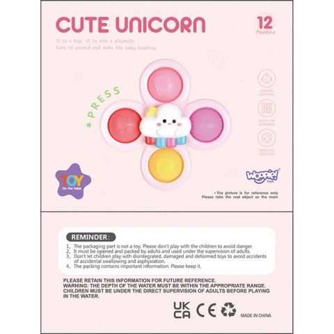 BABY Kosmiczny Spinner Pop-it Zabawka Sensoryczna Wymienne 3 szt Różowy. Lumarko!