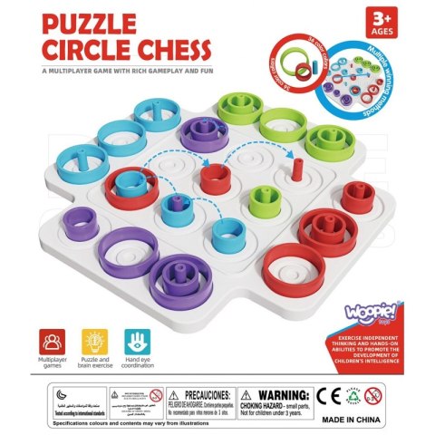 WOOPIE Strategiczna Gra Logiczna Trening Mózgu Kółko i Krzyżyk 36 el. Lumarko!