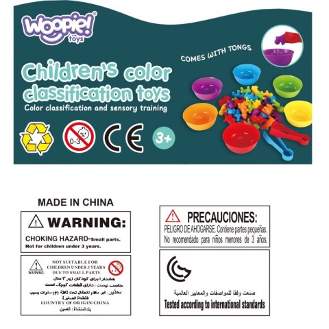 WOOPIE Zestaw Edukacyjny Nauka Liczenia Sortowanie Kolorów Zwierzęta 83 el. Lumarko!