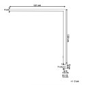 Lampa biurkowa zaciskowa LED metalowa biała VOLANS Lumarko!