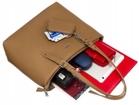 Shopperka Damska Ze Skóry Ekologicznej Z Dodatkową Portmonetką Lumarko!