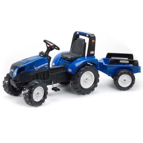 FALK Traktor na Pedały New Holland Duży z Przyczepką od 3 lat  Lumarko!