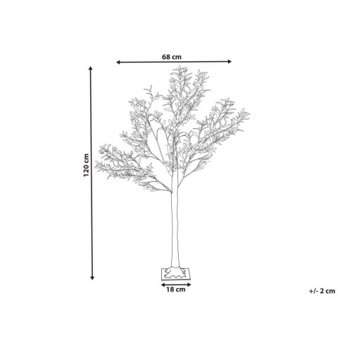 Dekoracja ogrodowa LED drzewko ze światełkami 120 cm zielona CELIONI
