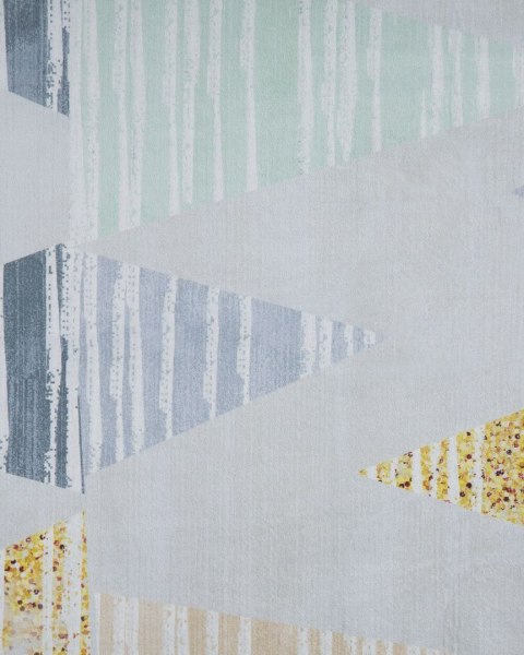 Dywan 160 x 230 cm szaro-żółty YAYLA