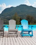 Fotel bujany ogrodowy ADIRONDACK Niebieski Lumarko!