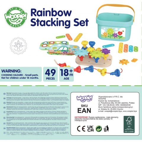 WOOPIE GREEN Konstrukcyjny BOX Motoryczny Montessori 12w1 Lumarko!