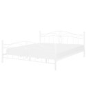 Łóżko Metal ANTLIA 180 x 200 cm Biały Lumarko!