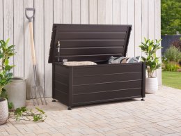 Skrzynia ogrodowa CAMPALTO Metal 113 cm 50 cm Ciemnobrązowy Lumarko!