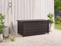 Skrzynia ogrodowa CAMPALTO Metal 113 cm 50 cm Ciemnobrązowy Lumarko!