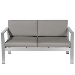 Sofa ogrodowa dla 2 osób SALERNO Metal Ciemnoszary Lumarko!