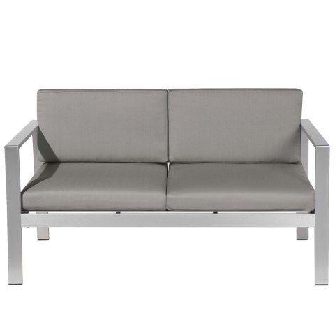 Sofa ogrodowa dla 2 osób SALERNO Metal Ciemnoszary Lumarko!