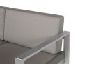 Sofa ogrodowa dla 2 osób SALERNO Metal Ciemnoszary Lumarko!