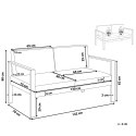 Sofa ogrodowa dla 2 osób SALERNO Metal Ciemnoszary Lumarko!