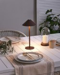 Bezprzewodowa lampa stołowa LED FRANCOLI Ze ściemniaczem Metal Brązowy Lumarko!