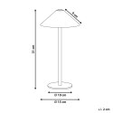 Bezprzewodowa lampa stołowa LED FRANCOLI Ze ściemniaczem Metal Brązowy Lumarko!