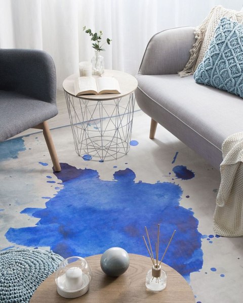 Dywan 160 x 230 cm niebieski ODALAR