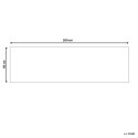Dywan 60 x 200 cm szary z niebieskim KOTTAR Lumarko!