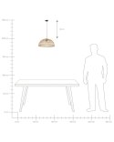 Lampa wisząca RAVINE Rattan Naturalny Lumarko!