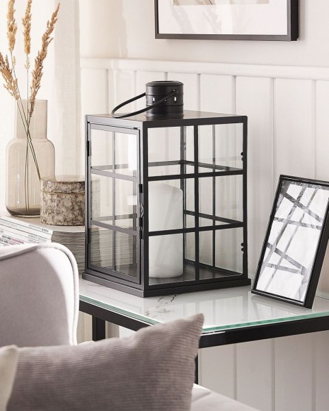 Lampion BINTAN Metal 33 cm Czarny