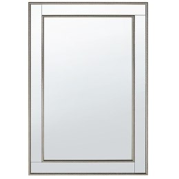 Lustro ścienne FENIOUX 60 cm 90 cm Srebrny Lumarko!