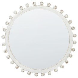 Lustro ścienne TAZILLY 71 cm 71 cm Drewno Złamana biel Lumarko!