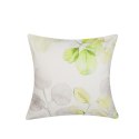 Poduszka dekoracyjna PEPEROMIA Bawełna 45 x 45 cm Biały Wzór roślinny Lumarko!