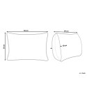 Poduszka dekoracyjna SARON Juta 30 x 50 cm Zielony Wzór orientalny Lumarko!