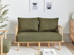 Sofa 2-osobowa boucle ciemnozielone ASKER Lumarko!