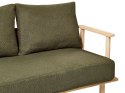Sofa 2-osobowa boucle ciemnozielone ASKER Lumarko!