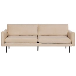 Sofa 3-osobowa welurowa beżowa VINTERBRO Lumarko!