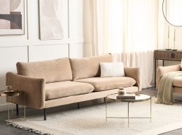 Sofa 3-osobowa welurowa beżowa VINTERBRO Lumarko!