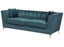 Sofa 3-osobowa welurowa lazurowa GAULA Lumarko!