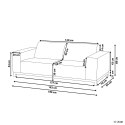 Sofa ogrodowa dla 3 osób ROVIGO Beżowy Lumarko!
