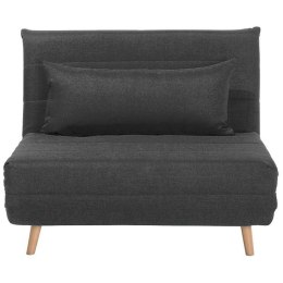 Sofa rozkładana jednoosobowa ciemnoszara SETTEN Lumarko!