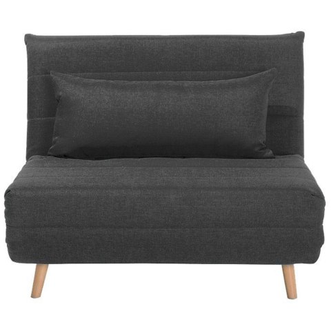 Sofa rozkładana jednoosobowa ciemnoszara SETTEN Lumarko!