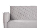 Sofa rozkładana welurowa jasnoszara SENJA Lumarko!