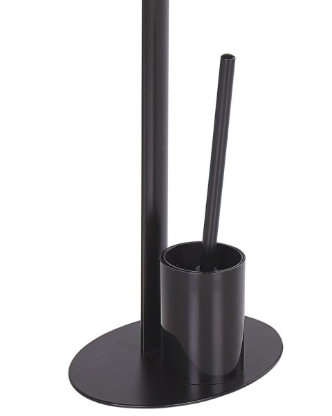 Stojak na papier toaletowy ze szczotką SARTO Metal Czarny