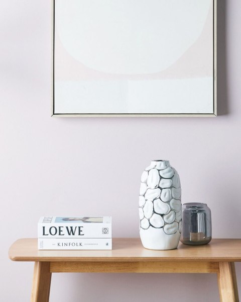 Wazon dekoracyjny CENABUM Kamionka 34 cm Biały