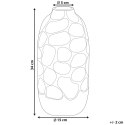 Wazon dekoracyjny CENABUM Kamionka 34 cm Biały Lumarko!