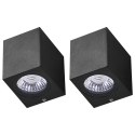 Zestaw 2 lamp ściennych zewnętrznych LED ARANSAS Czarny Lumarko!